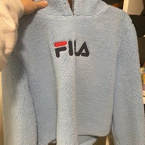 Cropped Fila Hoodie